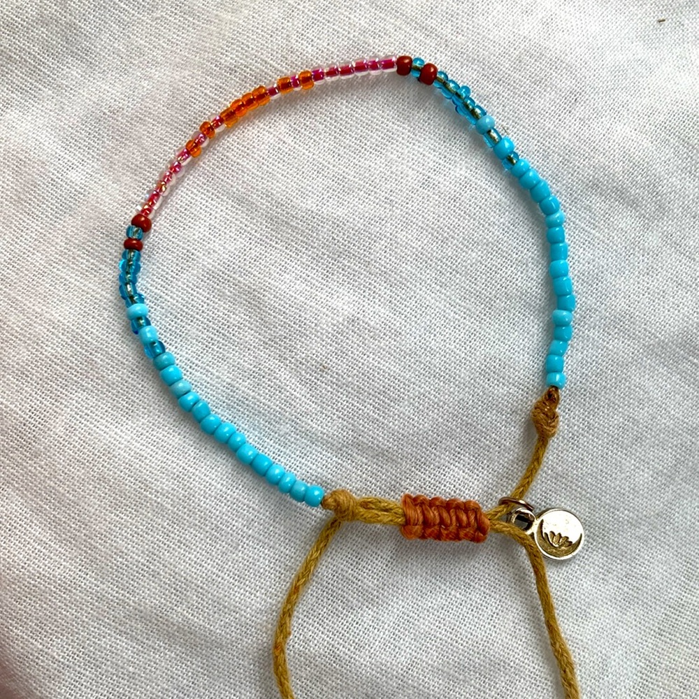Lotus and Luna healing adjustable bracelet
